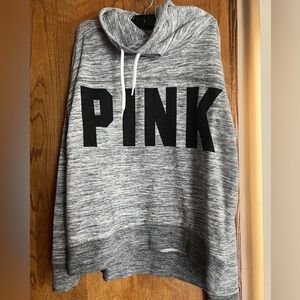 Victoria’s Secret PINK Cowl Neck Hoodie - Heather Grey